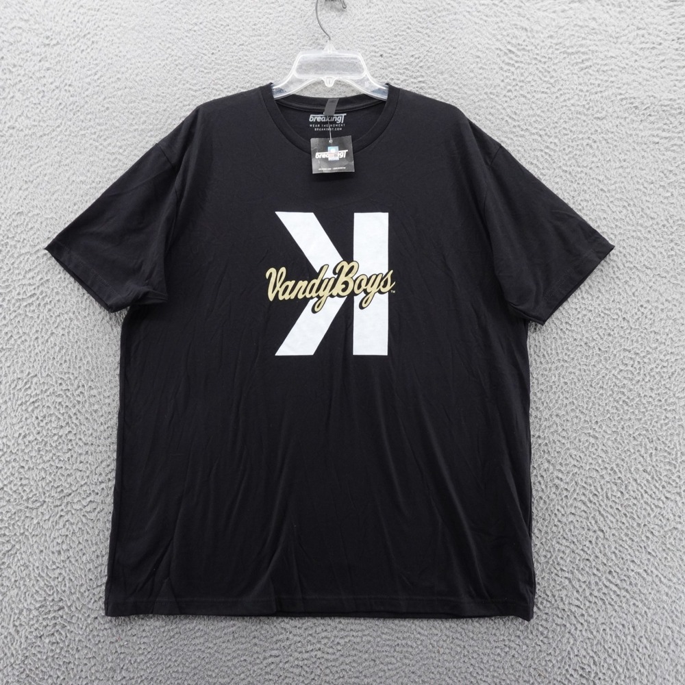 BreakingT VandyBoys SK T-Shirt Large Black Cotton‎ Short Sleeve Graphic Tee NWT
